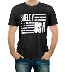 Shelby USA Black Tee