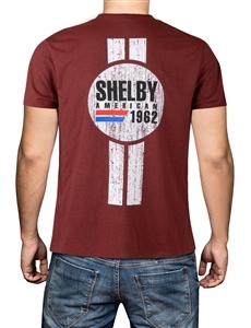 Shelby American Double Stripe Red T-Shirt