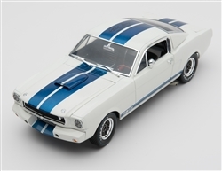 1:18 1965 White Shelby Mustang GT350R Diecast W/Signature
