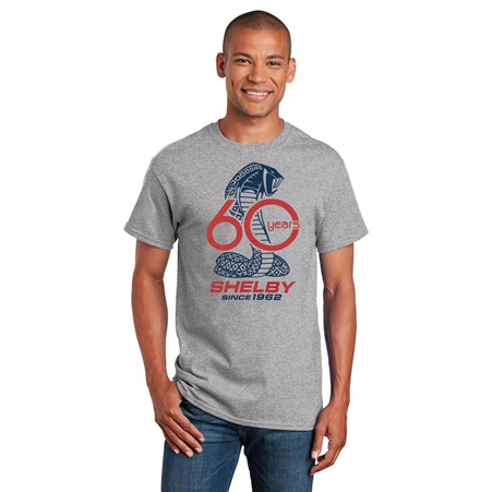 Shelby 60 Years Grey Anniversary T-Shirt