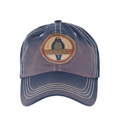Cobra Medallion Navy Distressed Hat