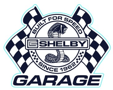 Shelby Garage Flags Magnet - 3"