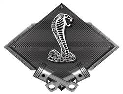 Ford Cobra Carbon Fiber Design Metal Sign