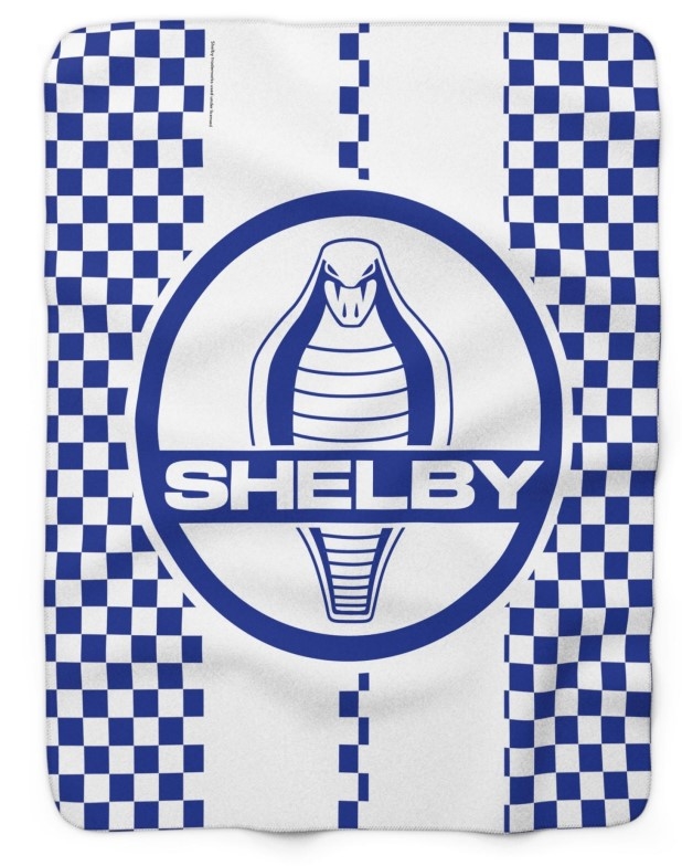 Shelby Cobra Checkered Lightweight Blanket
