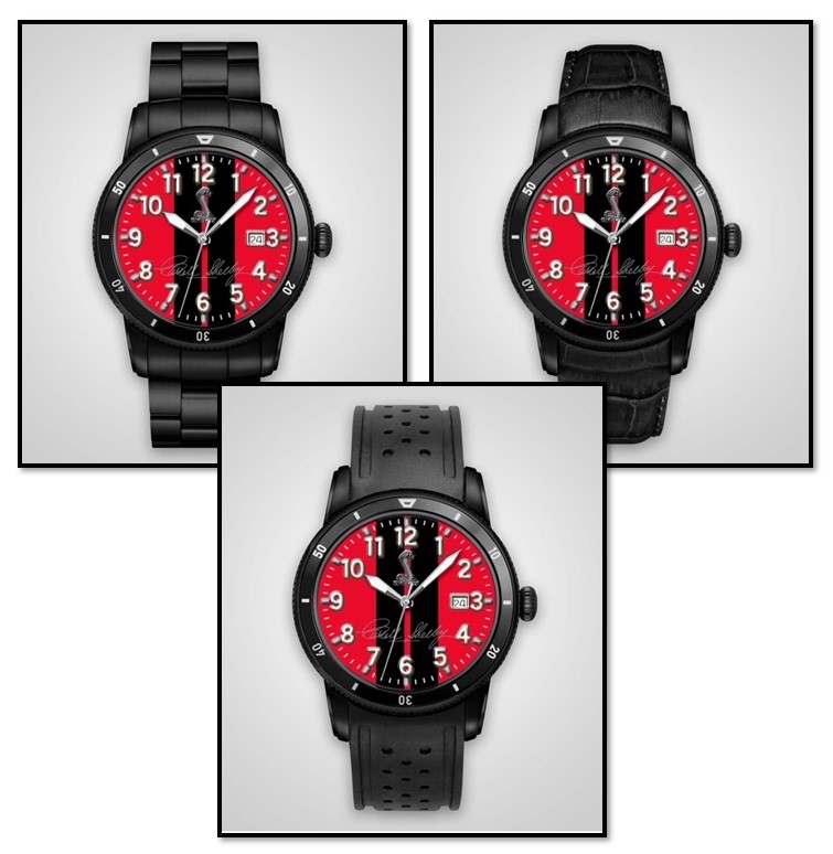 Personalized Shelby "Colors" Watch- Red w/ Black Stripes