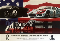 Carroll Shelby 2016 Tribute Poster - Le Mans