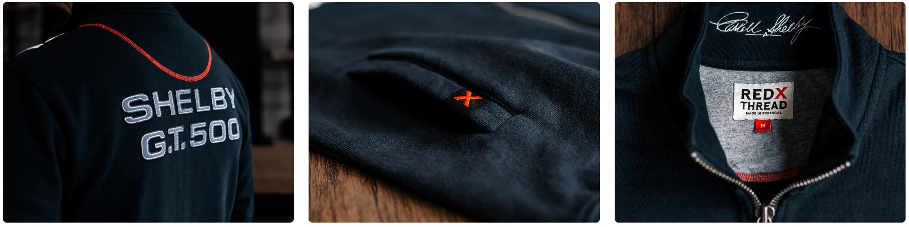 Shelby GT500 Luxe Bomber Sweater - Black