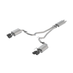 2024-2026 Ford Mustang GT Shelby by Borla GT350 Cat-Back Exhaust w/Active Valve - Black Chrome Tips