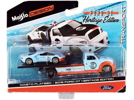 1:64 2019 Ford GT Heritage Edition Diecast- Blue #9