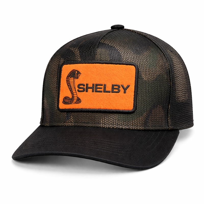 Shelby Felt Patch Camo Mesh Hat - Camo/Black