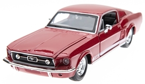 1:24 1967 Red Mustang GT Diecast