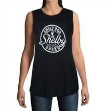 Womens Built for Speed Relaxed Black Tank