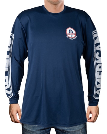 Shelby American Navy Long Sleeve T-Shirt