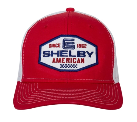 Shelby American Red Trucker Hat
