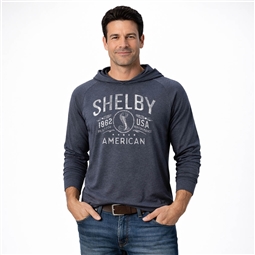 Shelby Faded Denim Harbor Hoody- Navy