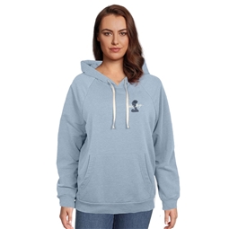 Shelby Ladies Mineral Wash Hoody-Light Blue