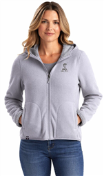 Shelby Ladies Fleece Full-Zip Hoody - Lavender Grey