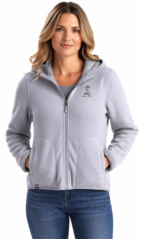 Shelby Ladies Fleece Full-Zip Hoody - Lavender Grey
