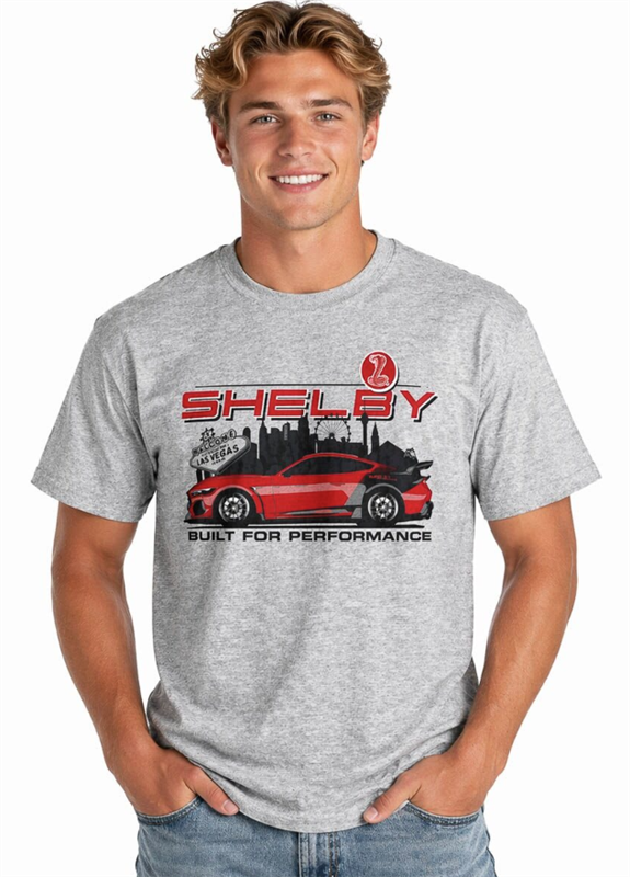 Shelby Built for Performance Vegas Tee -  Heather Grey
