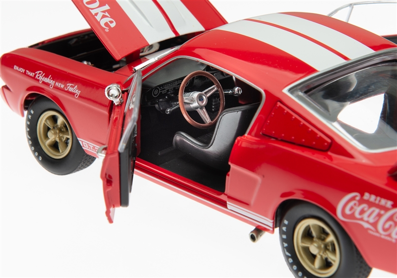 1:24 1965 Red Shelby GT350 Coca Cola #86 Diecast