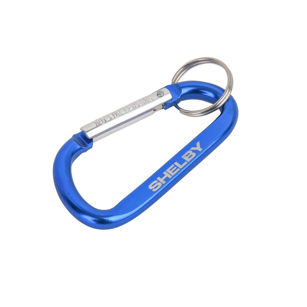Shelby Blue Carabiner Clip with Keyring