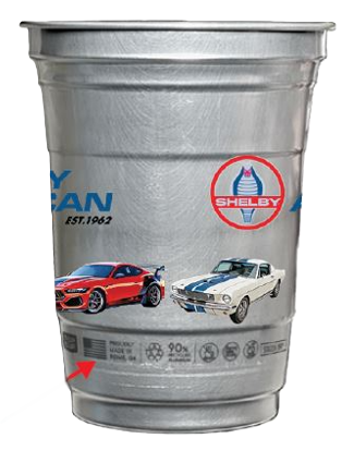 Shelby 16oz Recyclable Aluminum Cup - Silver