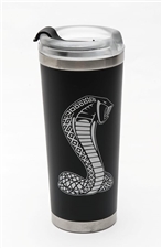 24 oz Matte Black Stainless Steel Tumbler with Straw