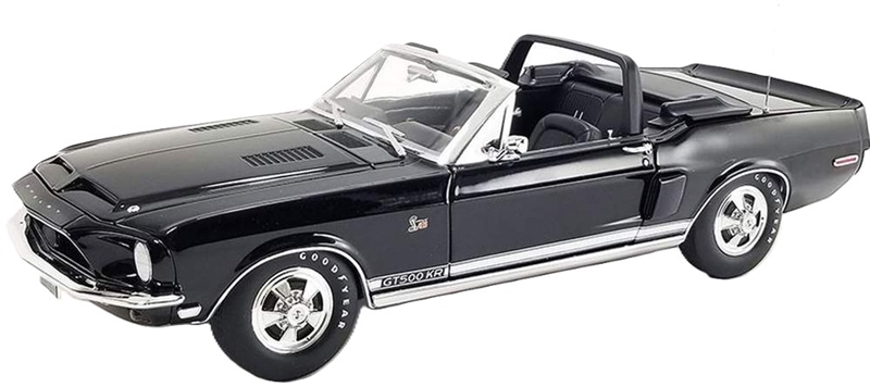1:18 1968 Shelby GT500KR Convertible- Black