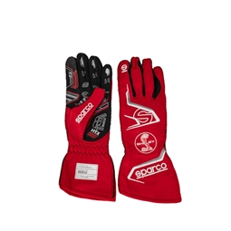 Shelby Sparco Arrow Racing Gloves- Red & White