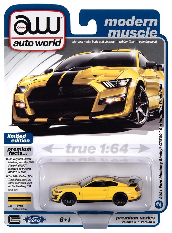 1:64 2021 Ford Mustang-Yellow