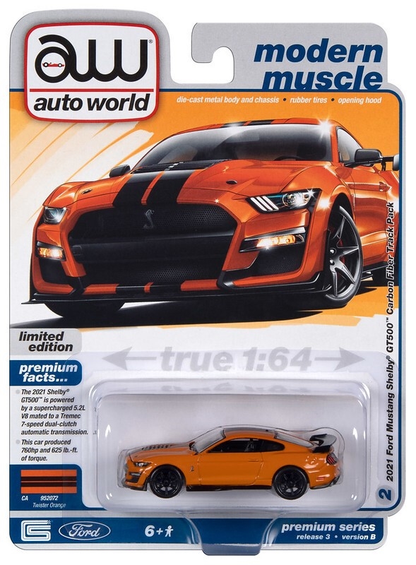 1:64 2021 Ford Mustang-Orange