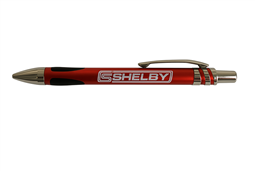 Shelby Aluminum Click Action Ballpoint Pen- RED