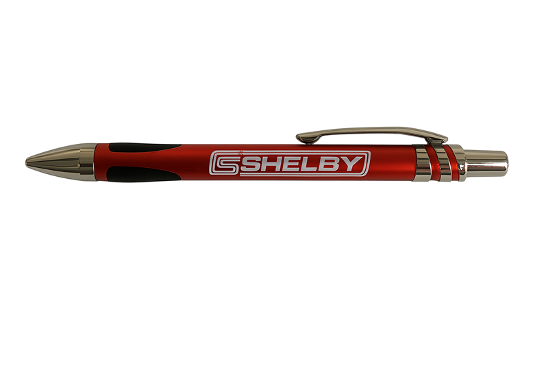 Shelby Aluminum Click Action Ballpoint Pen- RED
