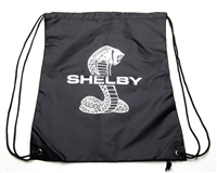 Shelby Snake Drawstring Black Bag