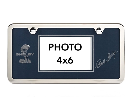 Blue Shelby License Plate Picture Frame