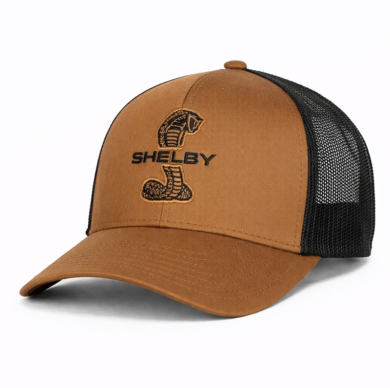 Shelby Tiff Poly/Cotton Mesh Hat - Caramel/Black