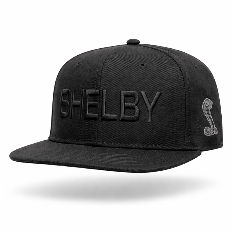 Shelby Tonal Black Flat Bill Hat