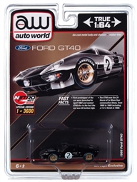 1:64  1966  Black GT40 LeMans Diecast