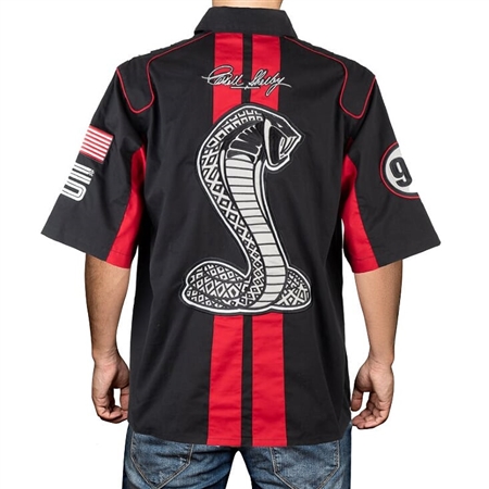 Race Red Double Stripe Shelby Pit Shirt