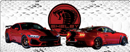 Shelby Super Snake 2D Acrylic Magnet  - Red/Blk/Snakeskin