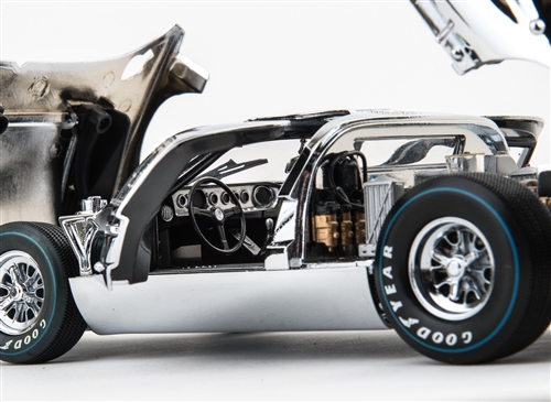 1:18 1966 Ford GT40 Chrome Edition Diecast