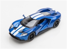 1:38 2017 Blue Ford GT Diecast