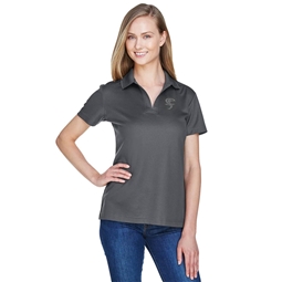 Shelby Ladies Performance Plaited Grey Polo