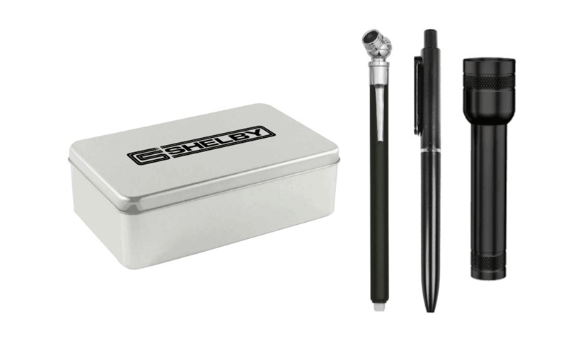 Shelby Tire Gauge Auto Kit- Silver