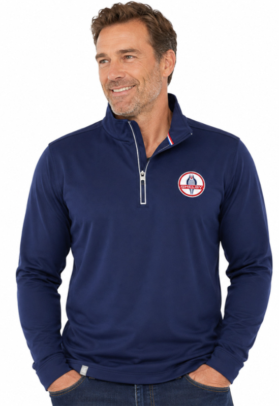 photo of Shelby Stretch Half Zip-Navy from Shelby Store