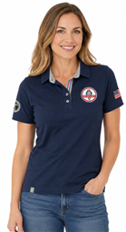 Ladies Shelby Performance Pique Polo - Navy