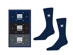 Shelby Scottish Lisle Cotton Luxury Dress Socks (3-Pk)- L/XL (Size 12+)