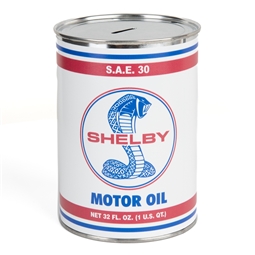 Shelby Color Tiff Snake  Oil Can Coin Bank- Red, White, & Blue