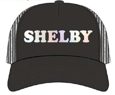 Shelby Ladies Electric Opal Trucker Hat - BLK