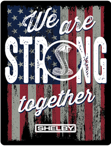 Strong Together Shelby Flag Decal